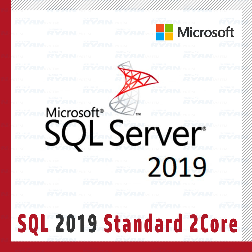 마이크로소프트 [7NQ-01564] SQL Server 2019 Standard Core [기업용/라이선스/코어2개당1개구매]
