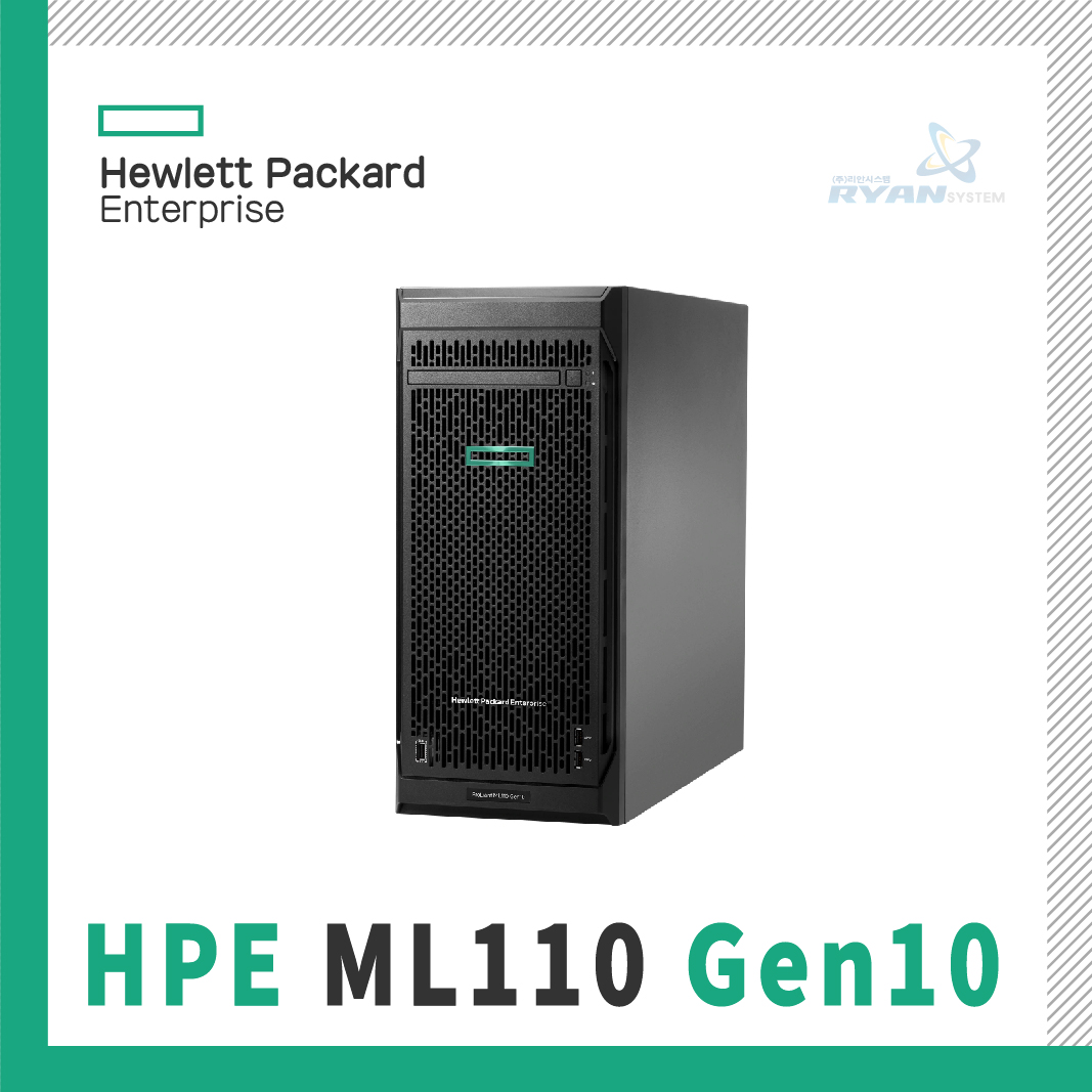 HPE ProLiant ML110 Gen10 3106 1.7GHz 8-core 1P 16GB-R S100i 4LFF Hot Plug 550W PS Perf Server (P03685-375)
